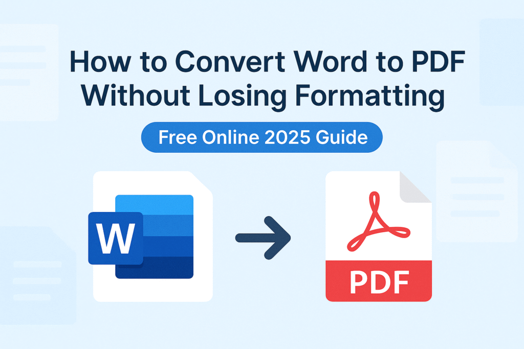 convert Word to PDF without losing formatting.