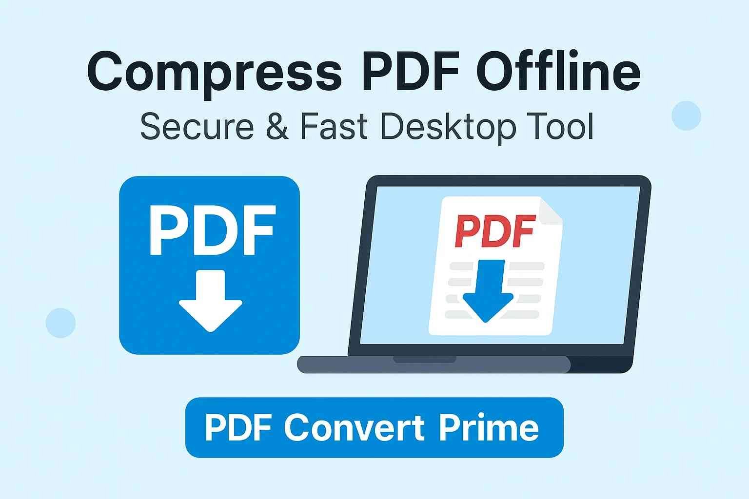 featured image compress PDF offline with PDF Convert Prime