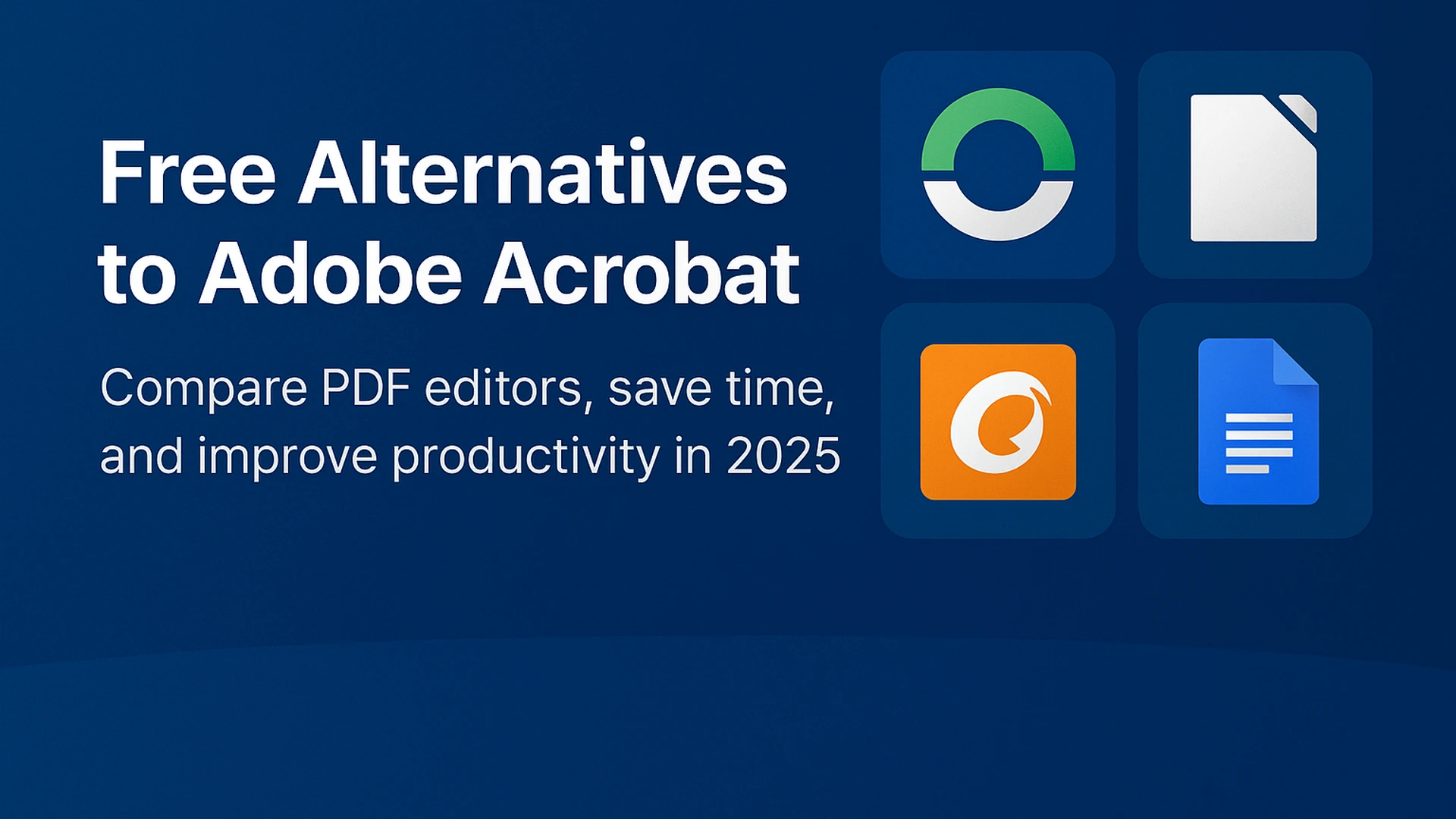 Free Alternatives to Adobe Acrobat Hero – 2025 Banner