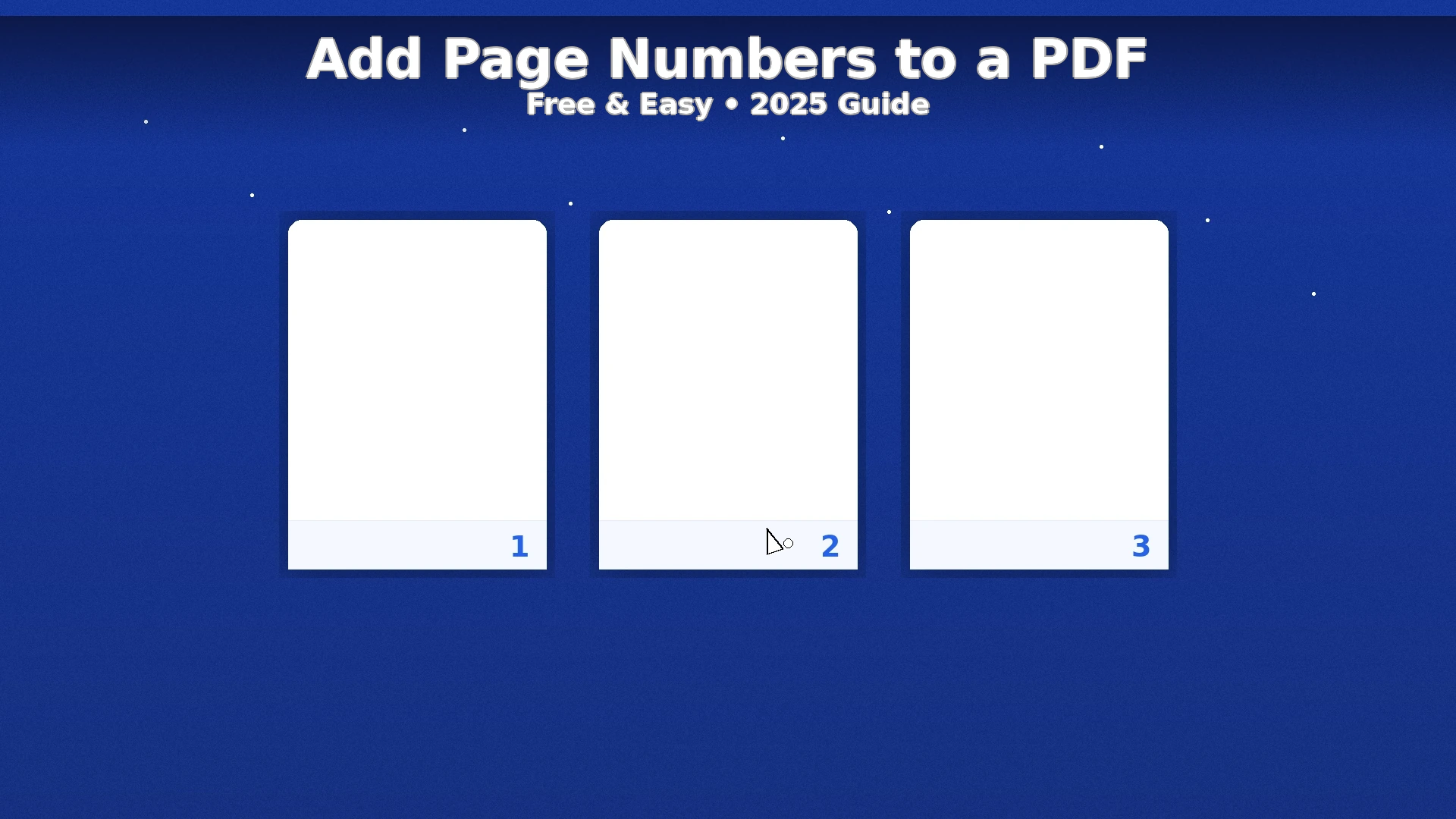 Add Page Numbers to a PDF – Hero banner